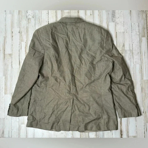 Lauren Ralph Lauren Blazer Jacket Men's 46R Gray Classic Checked - Picture 6 of 11